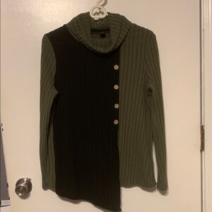 Cowl neck long sleeved jersey